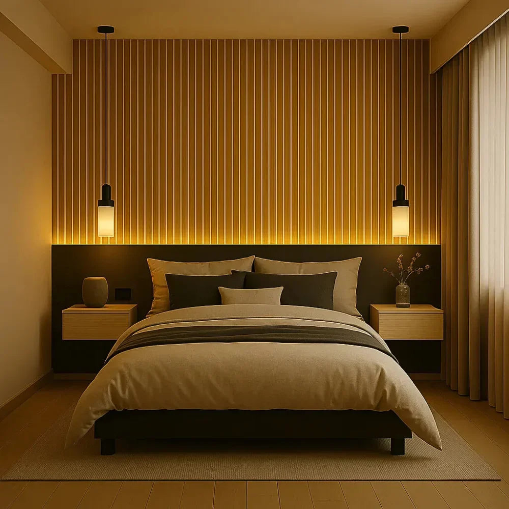 50 PIECES Premium Wood Flex Panel — Transform Your Space in Minutes (2.7m × 1.10m)